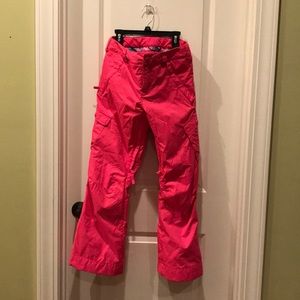 Burton ski pants hot pink